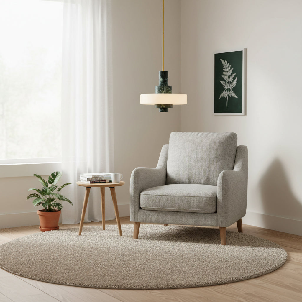 Mercury hanglamp met groen marmer
