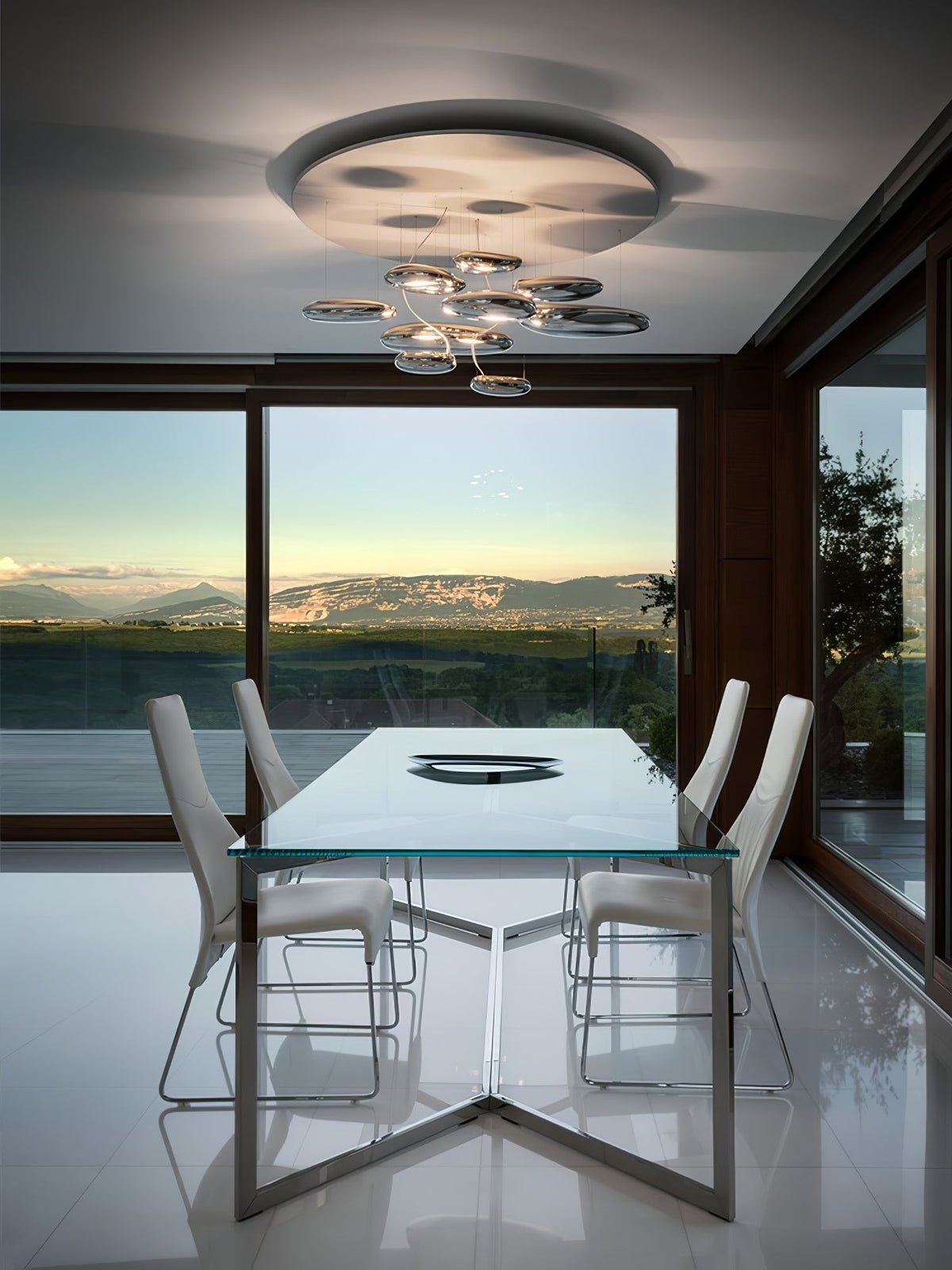 Feririan plafondlamp aluminium kiezels