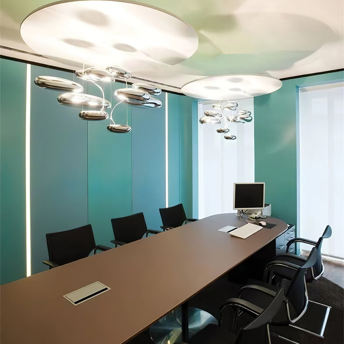Feririan plafondlamp aluminium kiezels