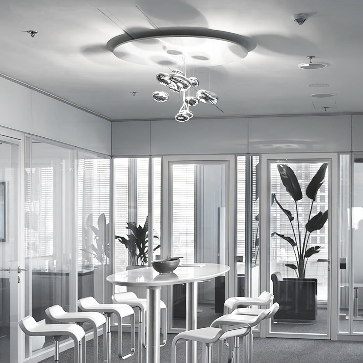 Feririan plafondlamp aluminium kiezels