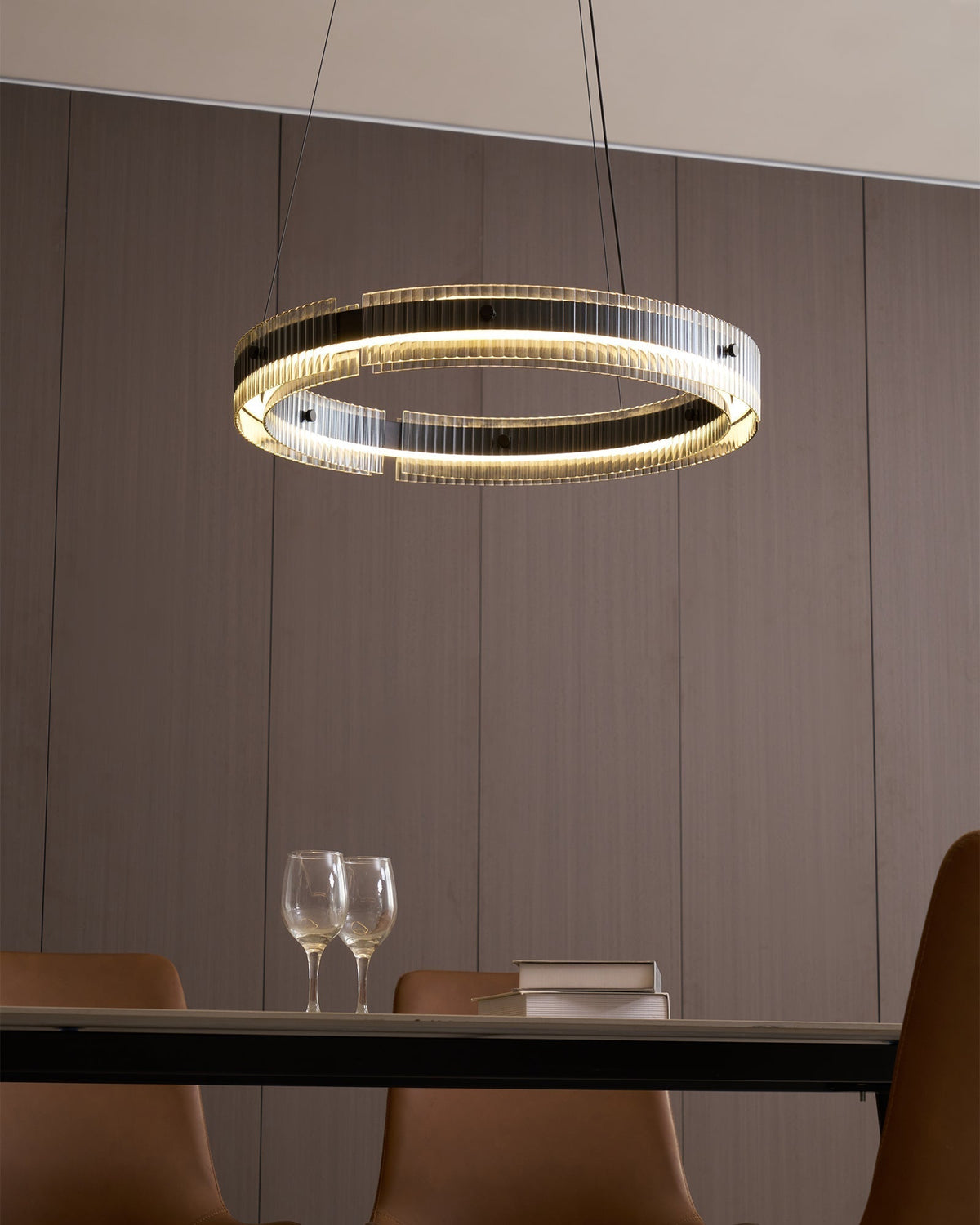 Veliviel Kroonluchter Ring Minimalistisch LED