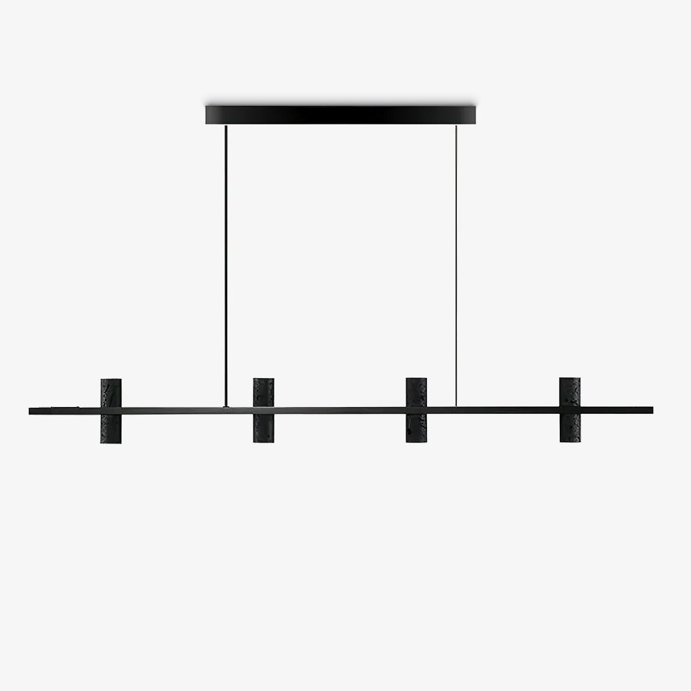 Nernis hanglamp Parallel Zwart travertin Minimalistisch Lineair