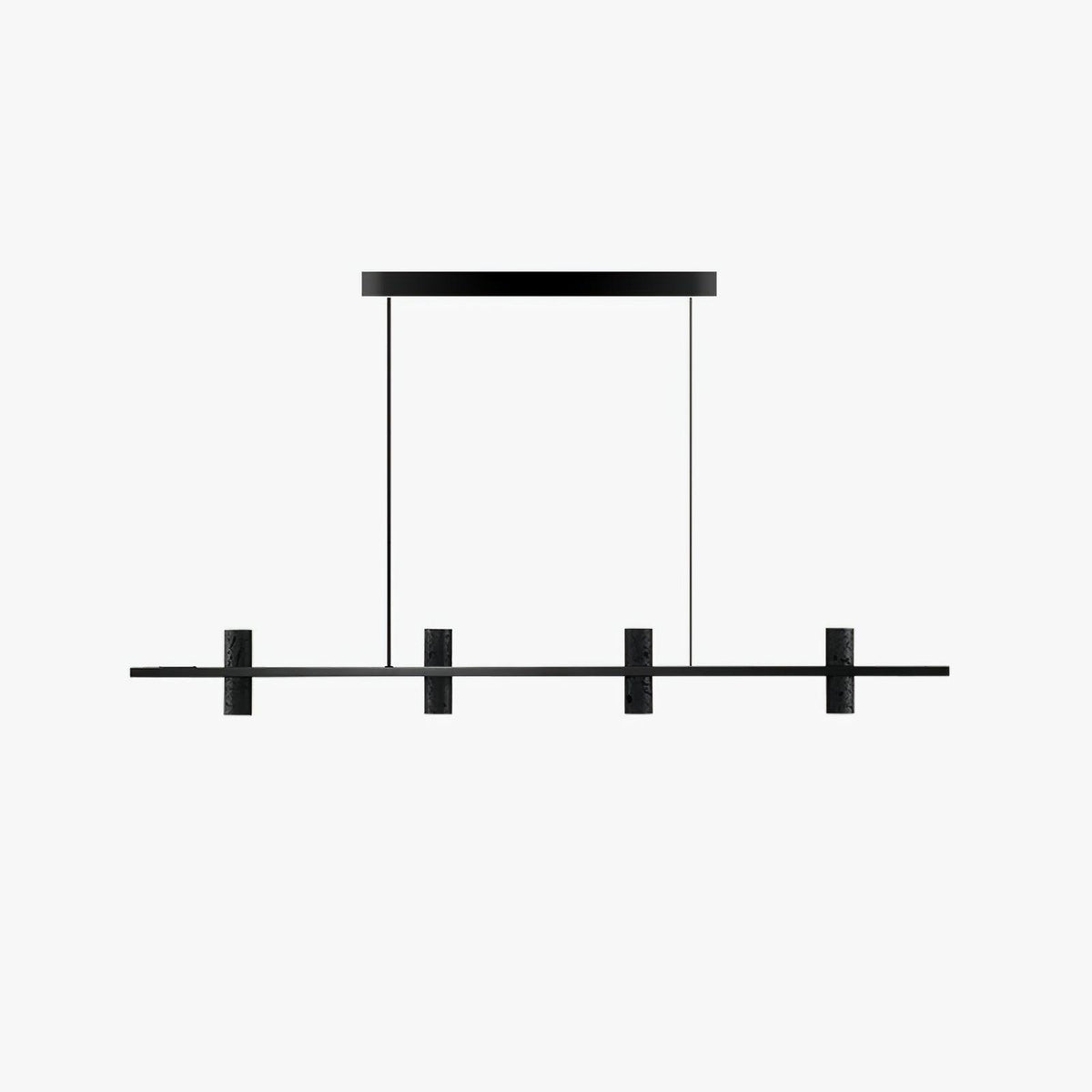 Nernis hanglamp Parallel Zwart travertin Minimalistisch Lineair
