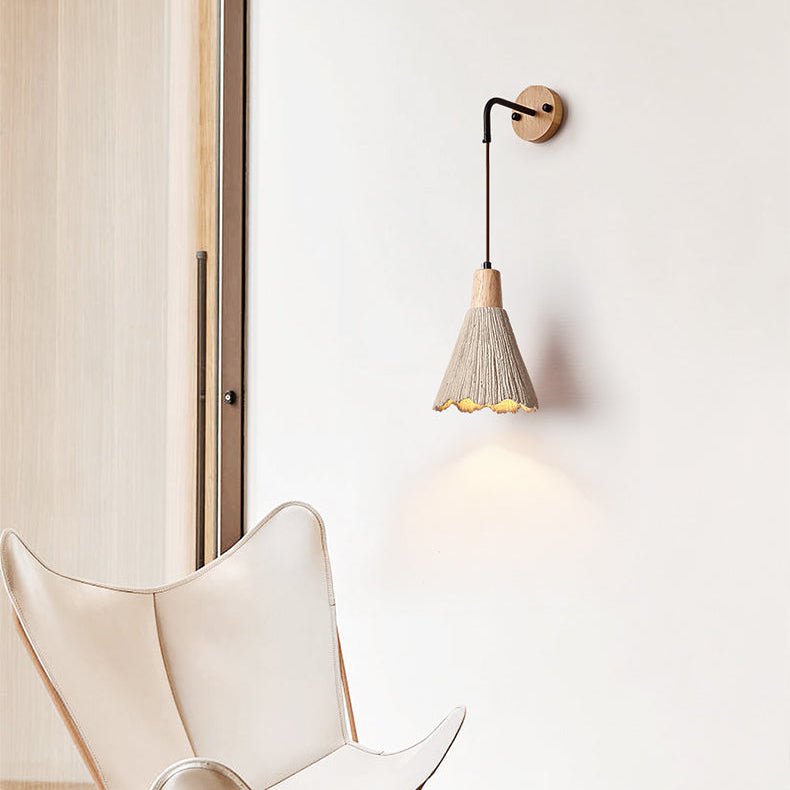 Microcement wandlamp
