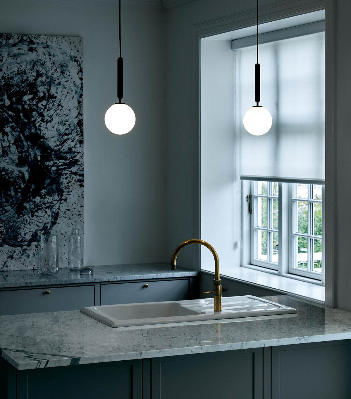 Lioraraya hanglamp met klassieke industriële stijl in glas