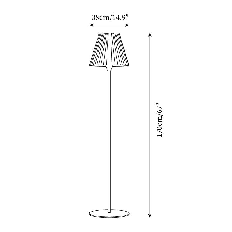 Pleaty vloerlamp