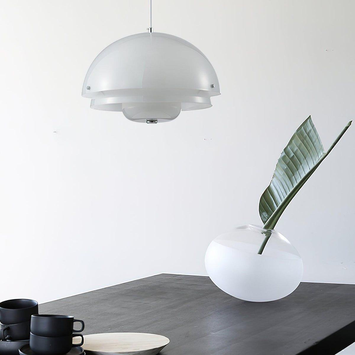 Velisena Unieke witte glazen hanglamp