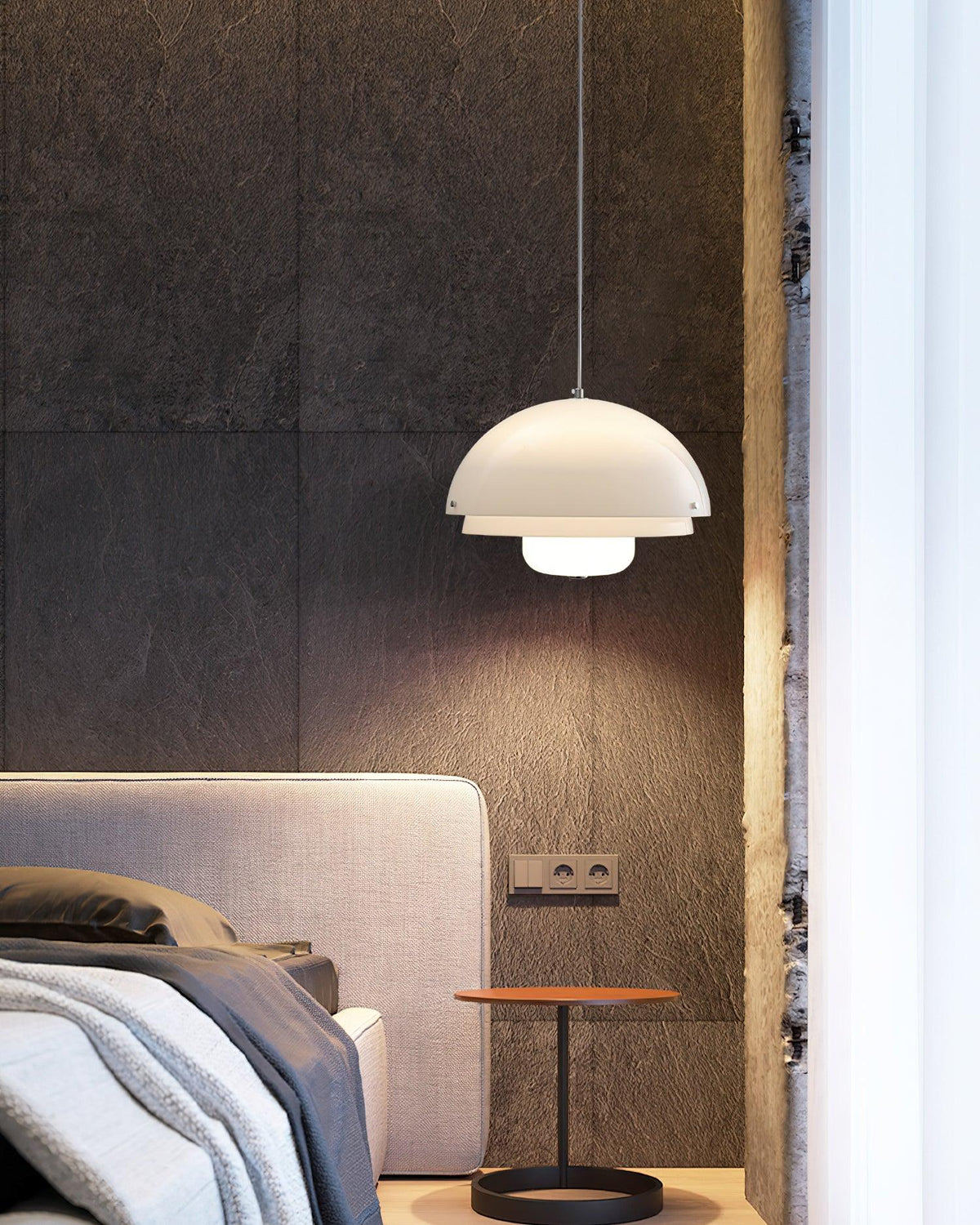 Velisena Unieke witte glazen hanglamp