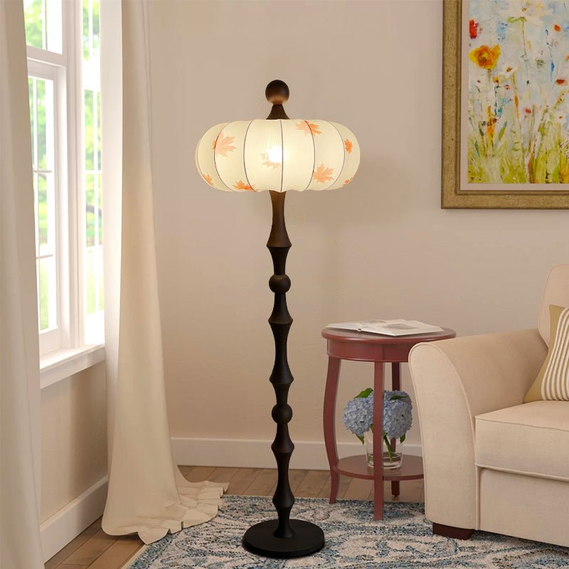 Whispen Houten Stoffen Vintage vloerlamp