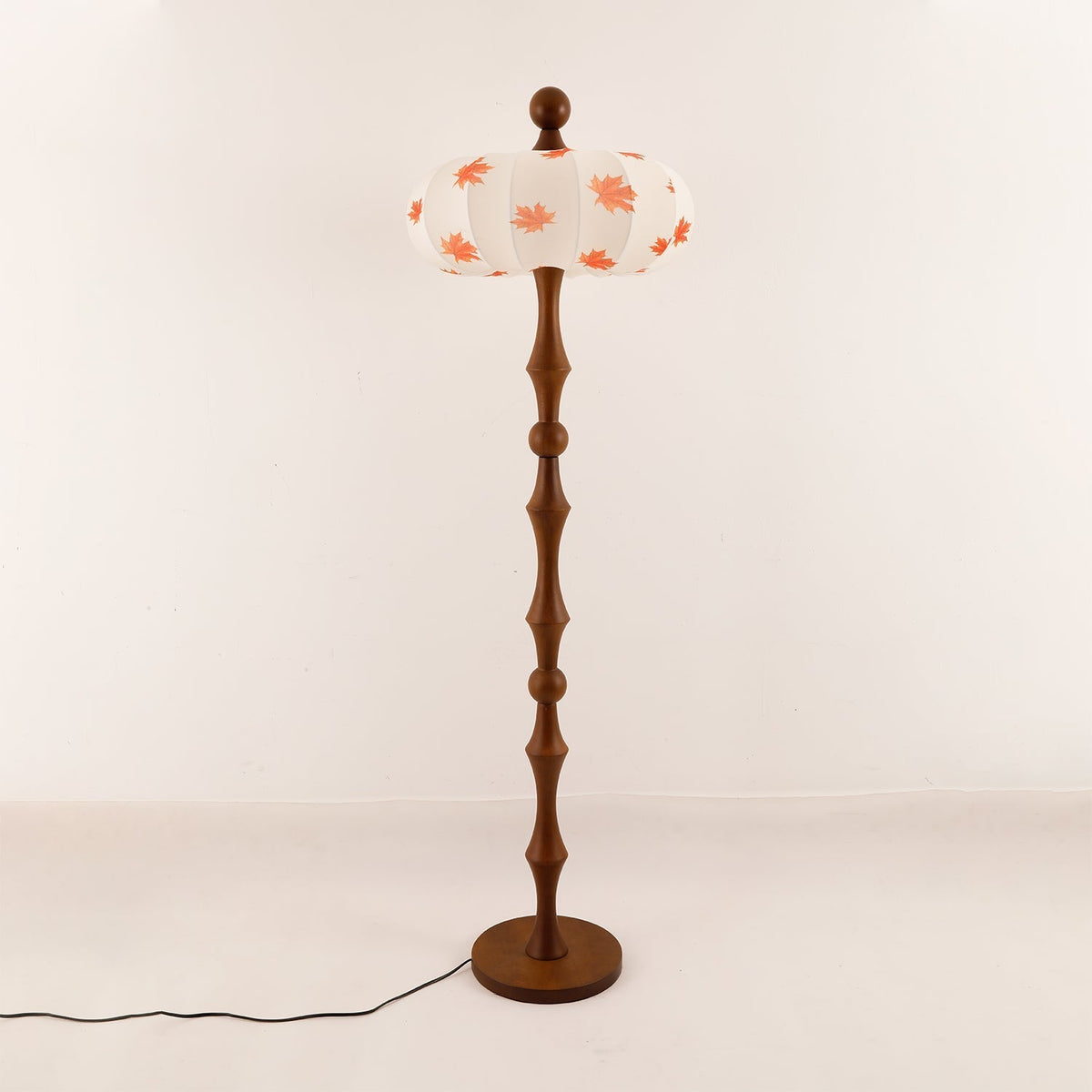 Whispen Houten Stoffen Vintage vloerlamp