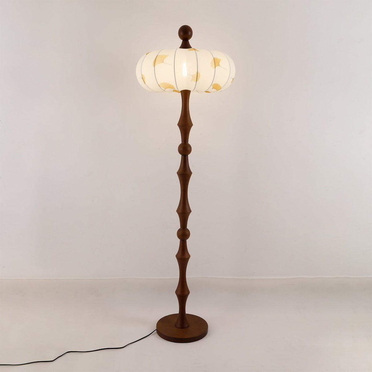 Breen Houten Stoffen Klassieke vloerlamp