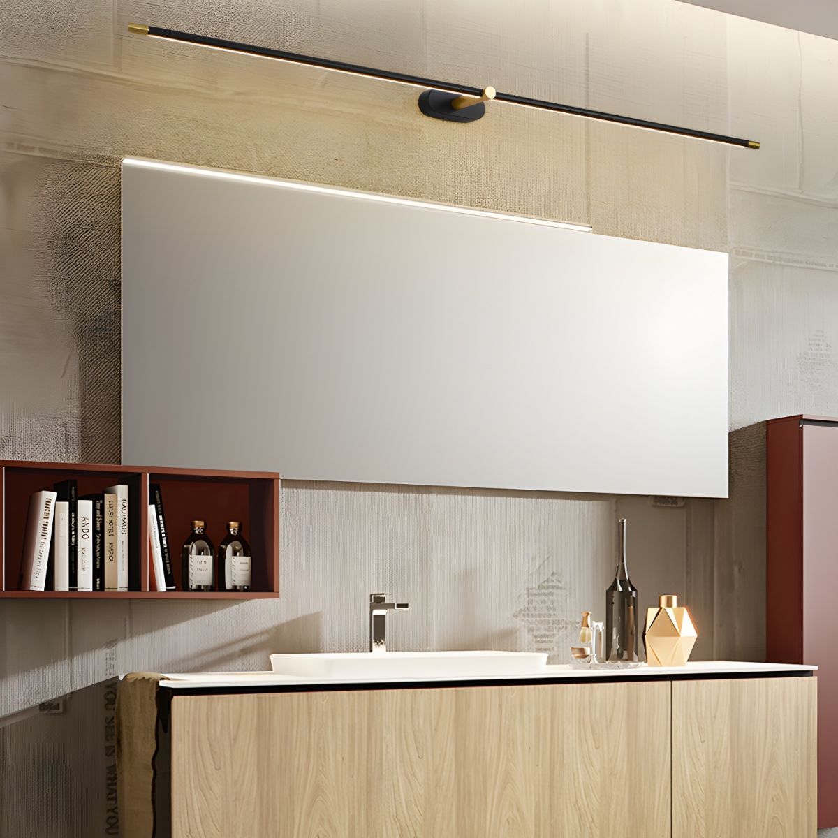 Selisira wandlamp Minimalistisch Lineair Oplaadbaar