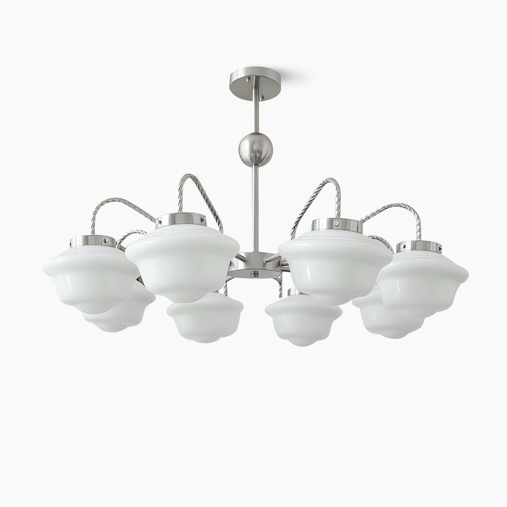 Curinel Vintage Chroom glas Kroonluchter