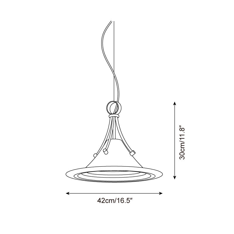 Rowen hanglamp in walnootkleur