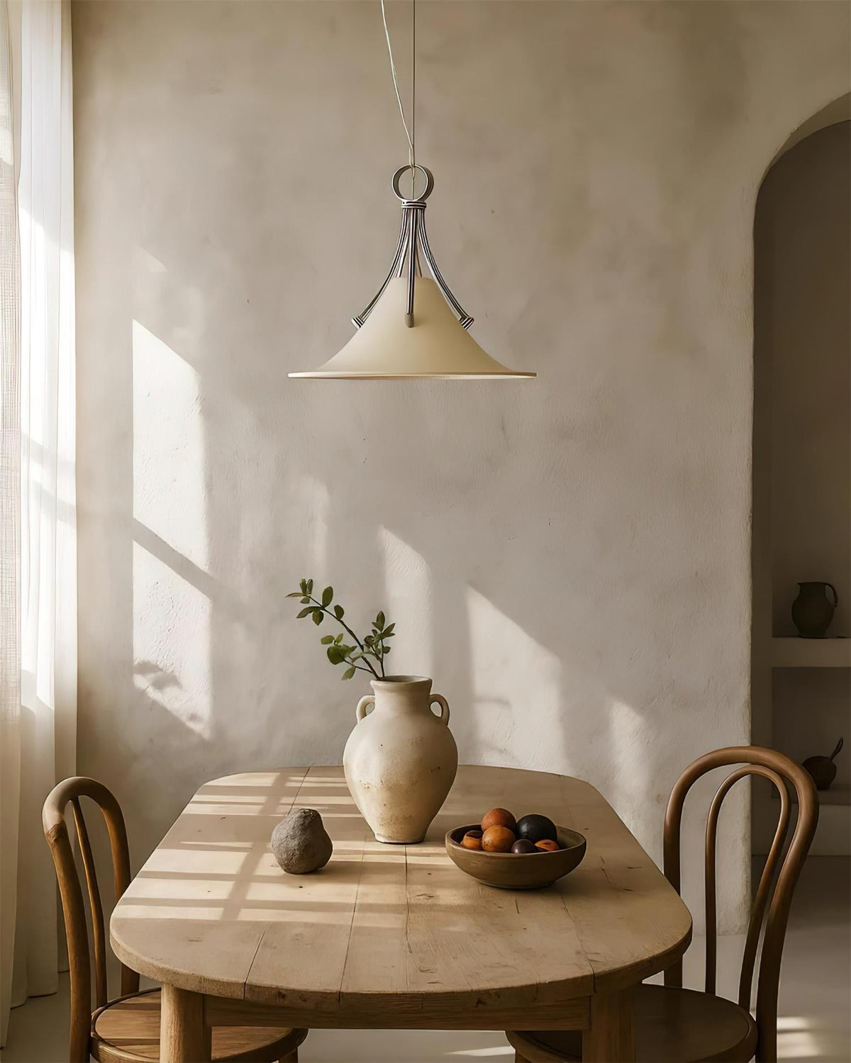 Rowen hanglamp in walnootkleur