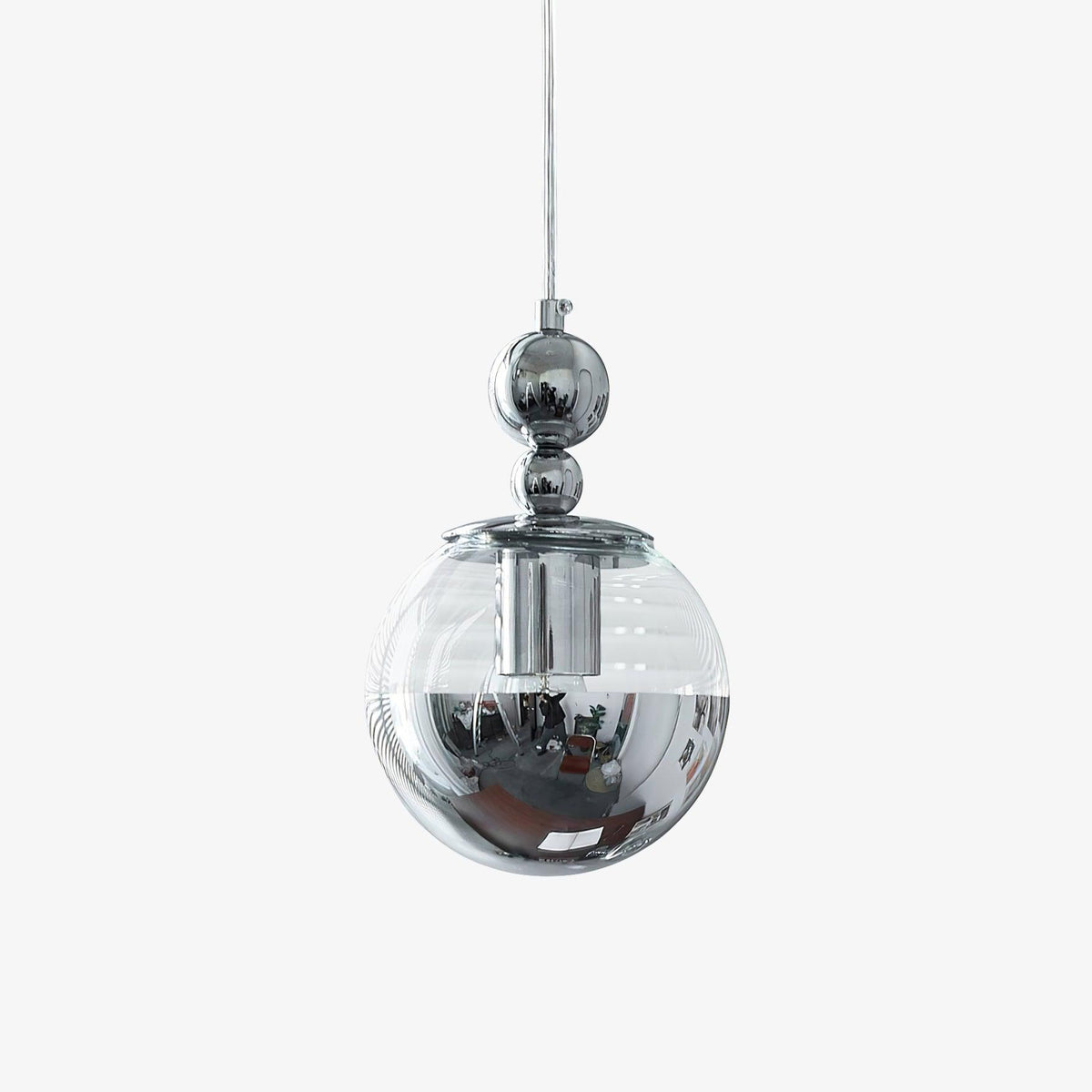 Zanorir Moderne minimalistische hanglamp met glazen spiegelbal