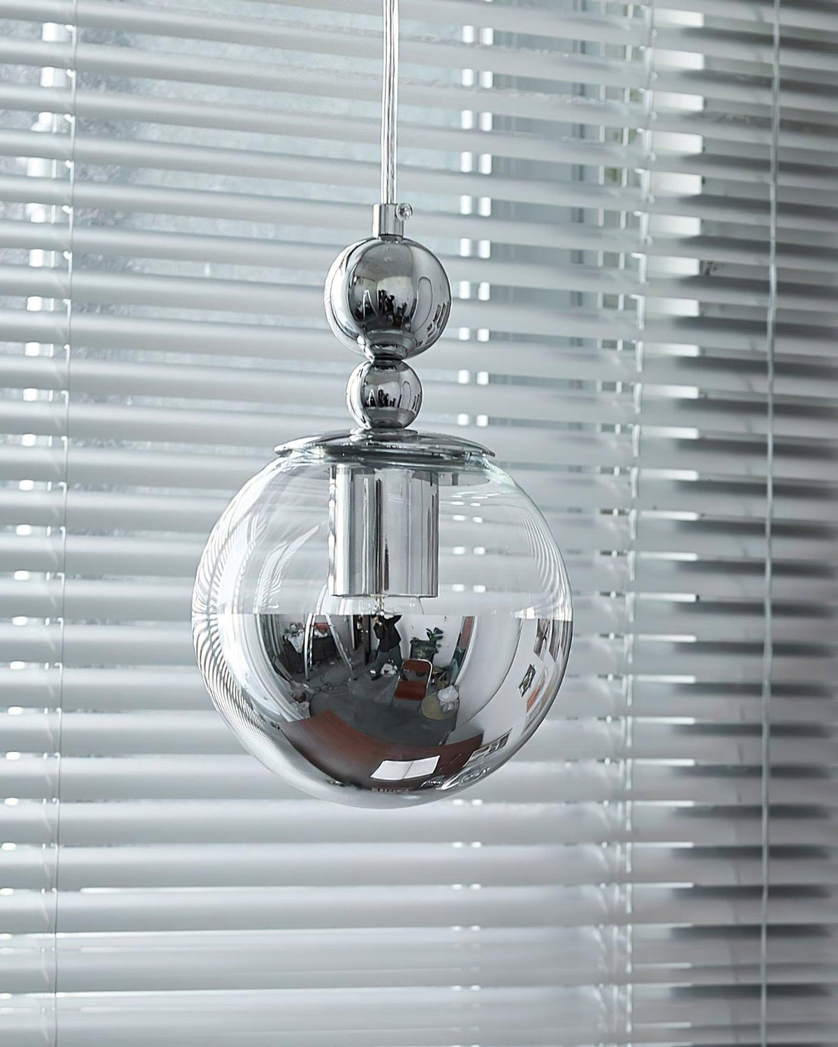 Zanorir Moderne minimalistische hanglamp met glazen spiegelbal