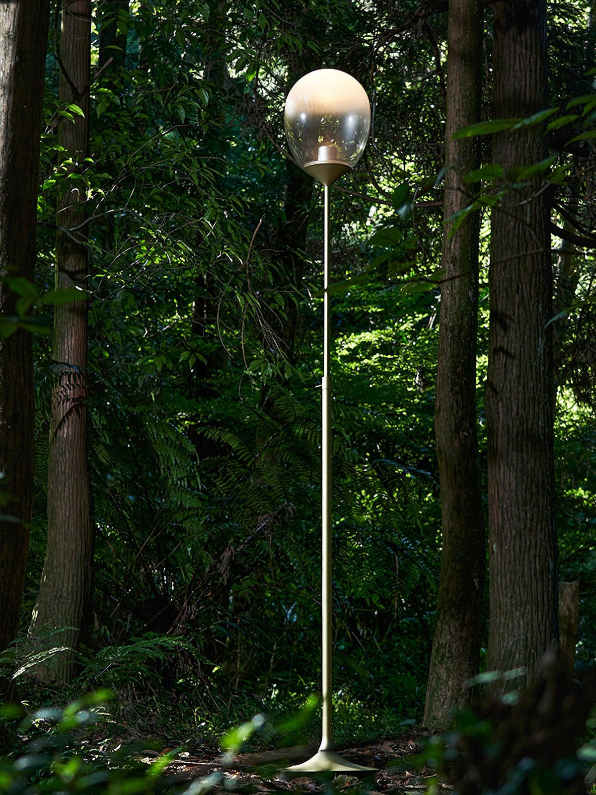 Unex tafellamp van goudkleurig glas