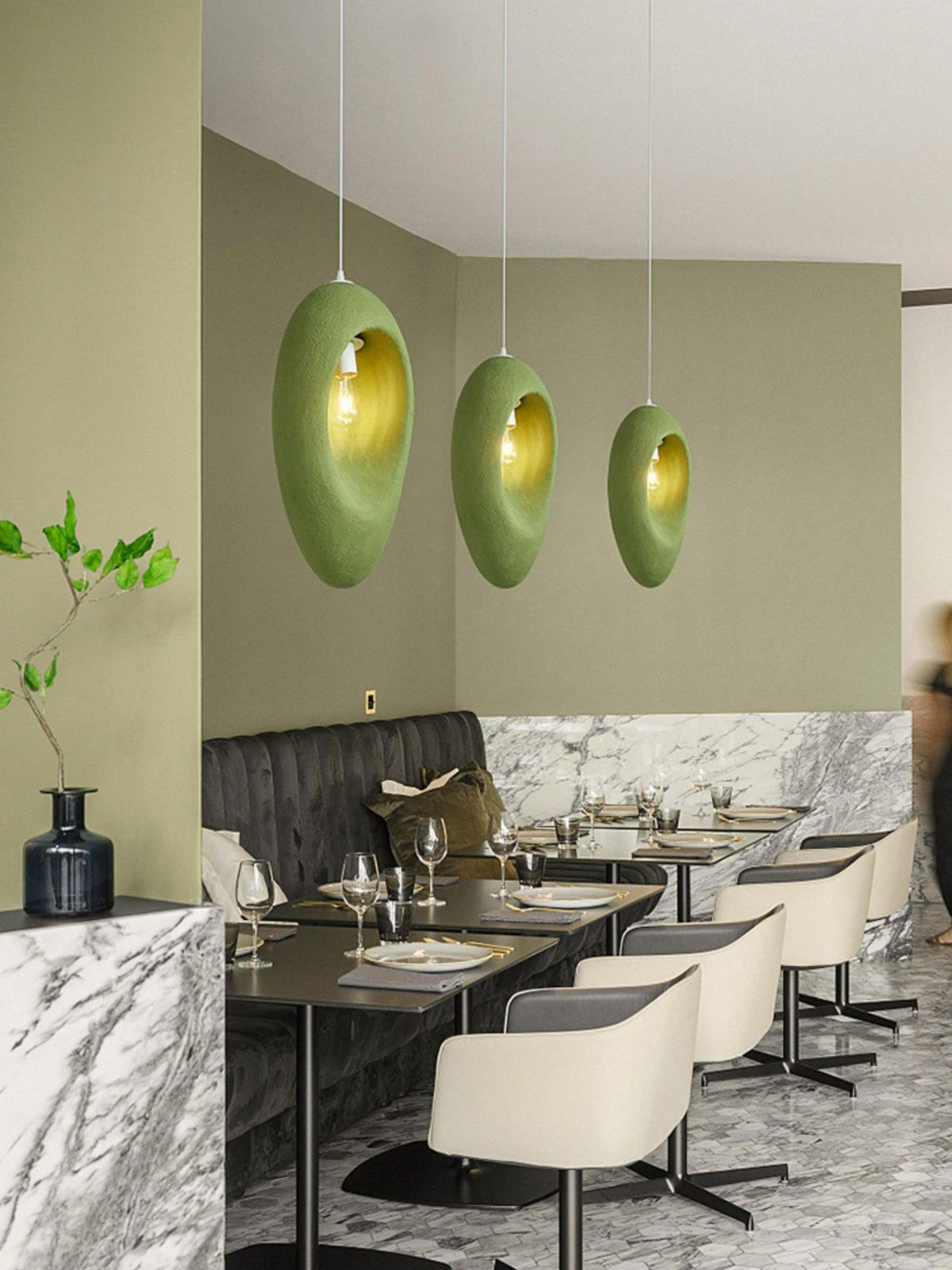 Ulrinara Moderne minimalistische plastic hanglamp