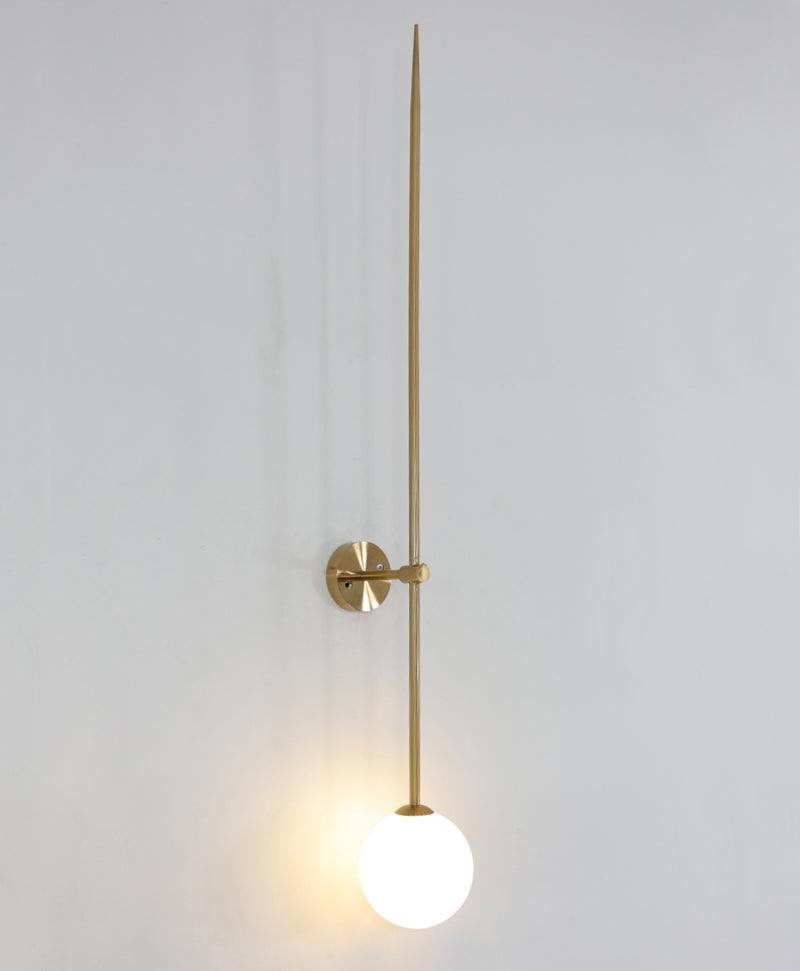 Veluelle Moderne minimalistische wandlamp met mobiele glaskogel