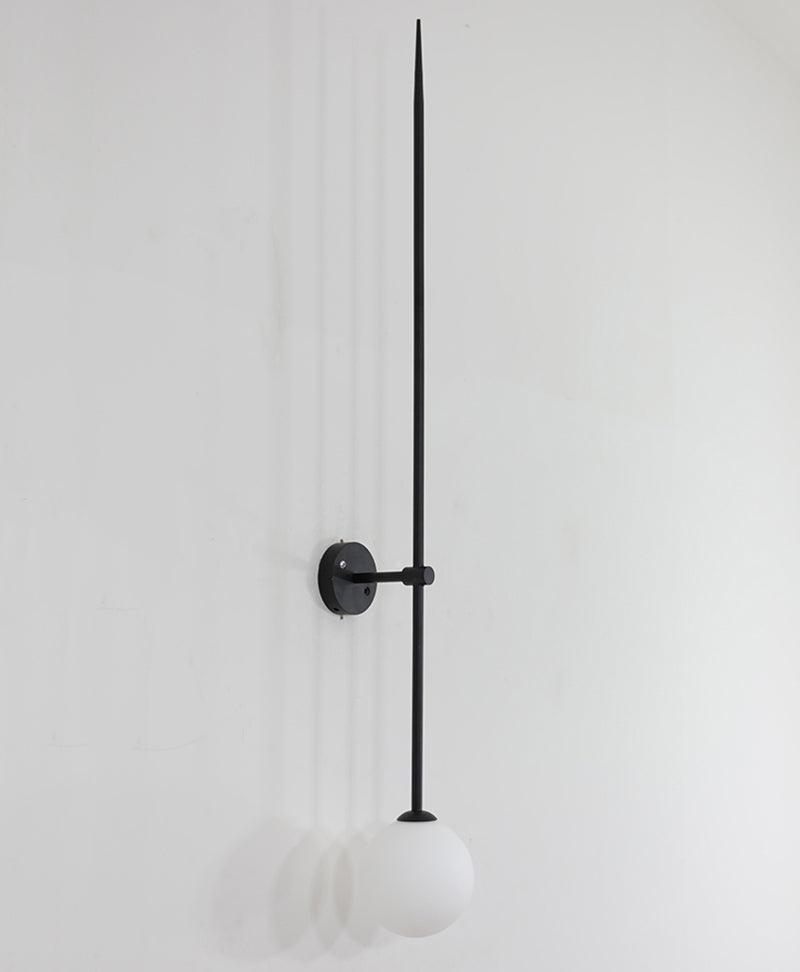 Veluelle Moderne minimalistische wandlamp met mobiele glaskogel