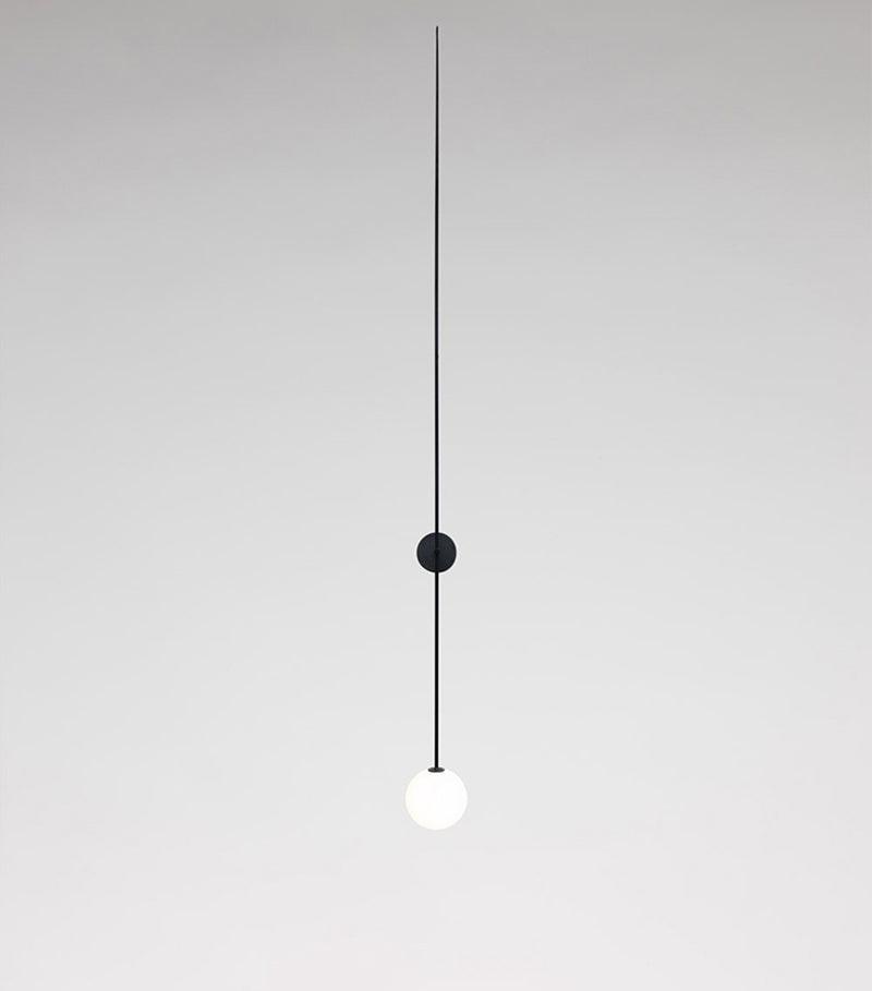 Veluelle Moderne minimalistische wandlamp met mobiele glaskogel