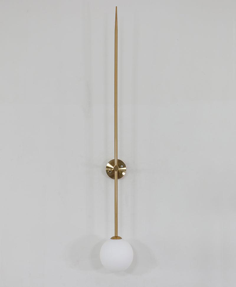 Veluelle Moderne minimalistische wandlamp met mobiele glaskogel