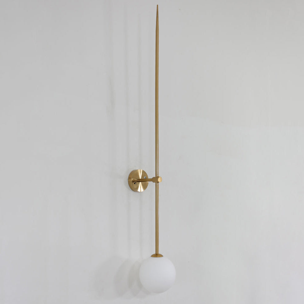 Veluelle Moderne minimalistische wandlamp met mobiele glaskogel