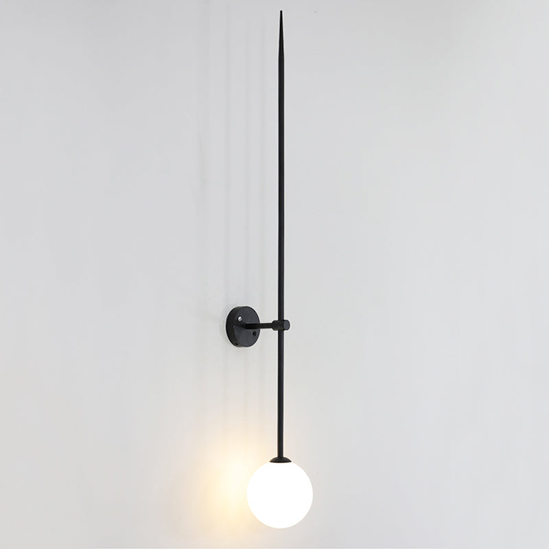 Veluelle Moderne minimalistische wandlamp met mobiele glaskogel