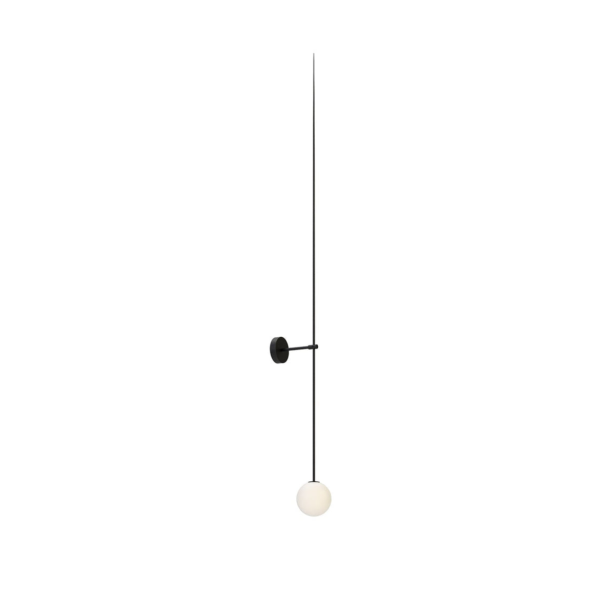 Veluelle Moderne minimalistische wandlamp met mobiele glaskogel