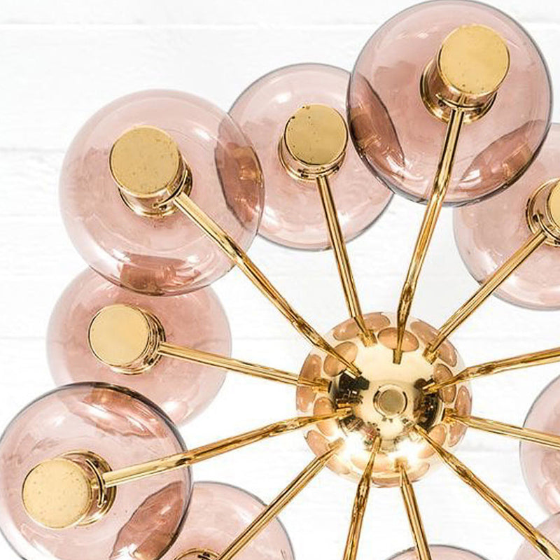 Valentina Moderne LED Kroonluchter Metaal Glas Woonkamer
