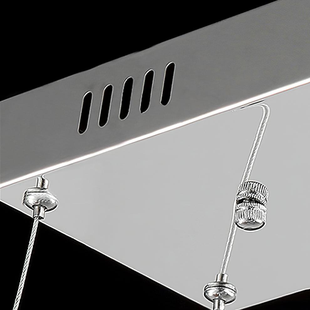 Luxisine Kroonluchter Kristallen Dubbele C Moderne Zilver 2-Ring