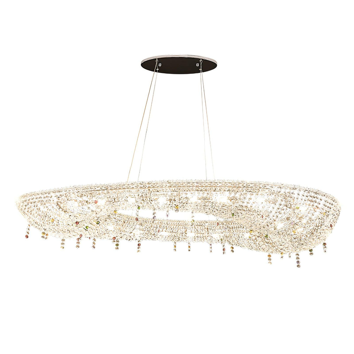 Bior versierde kristal hanglamp