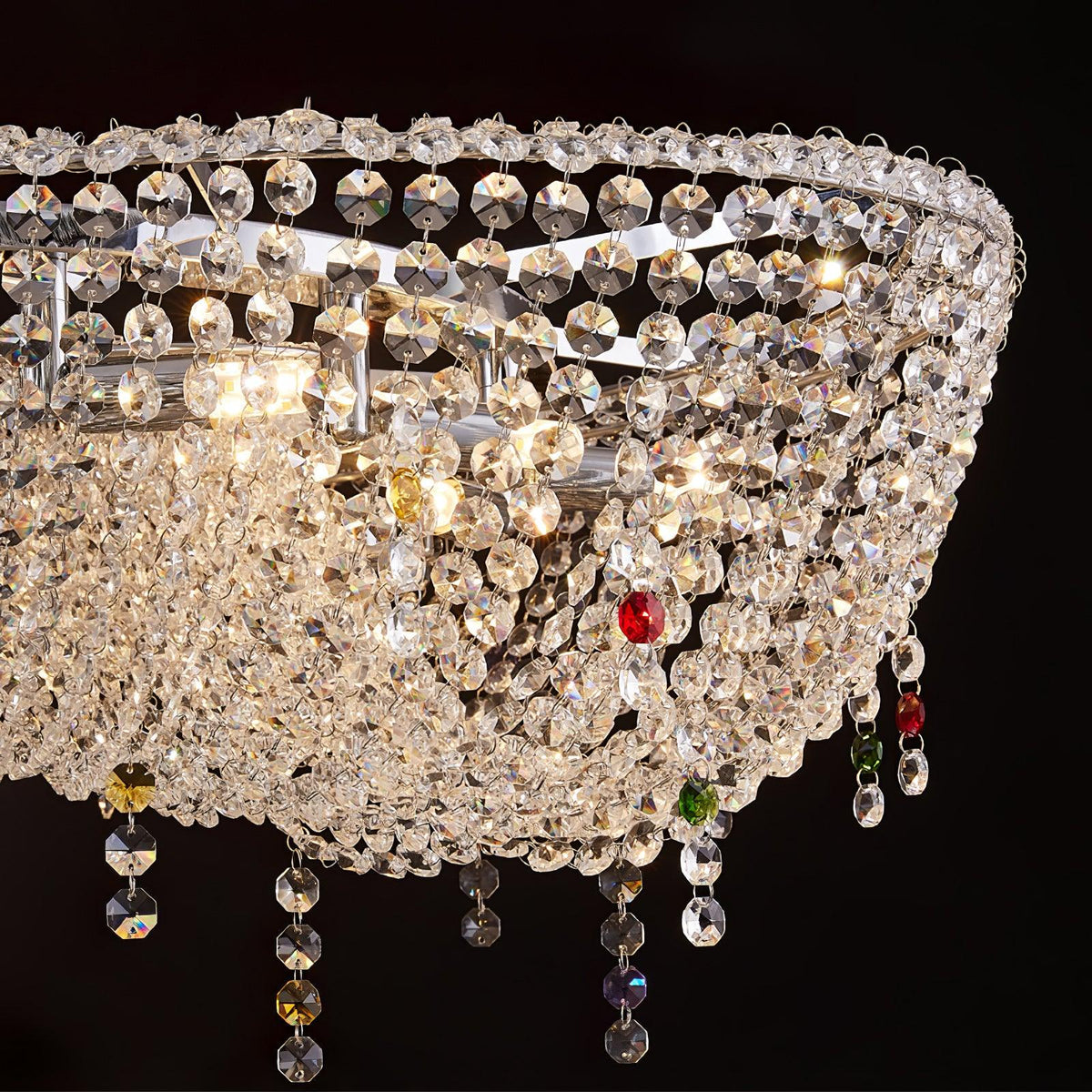 Bior versierde kristal hanglamp