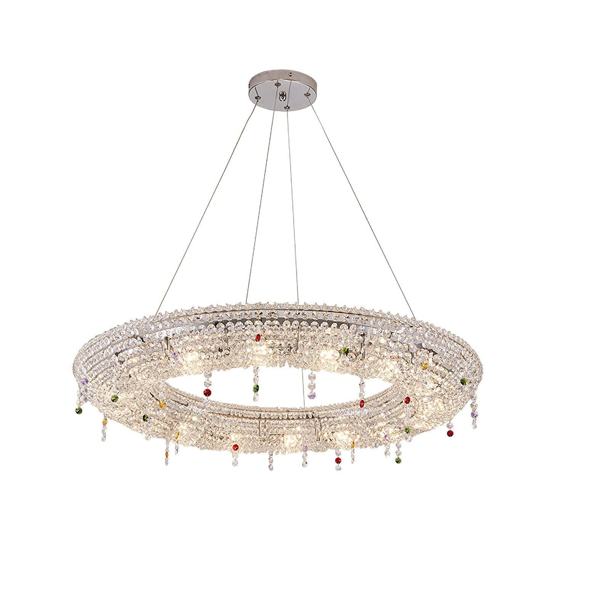 Bior versierde kristal hanglamp