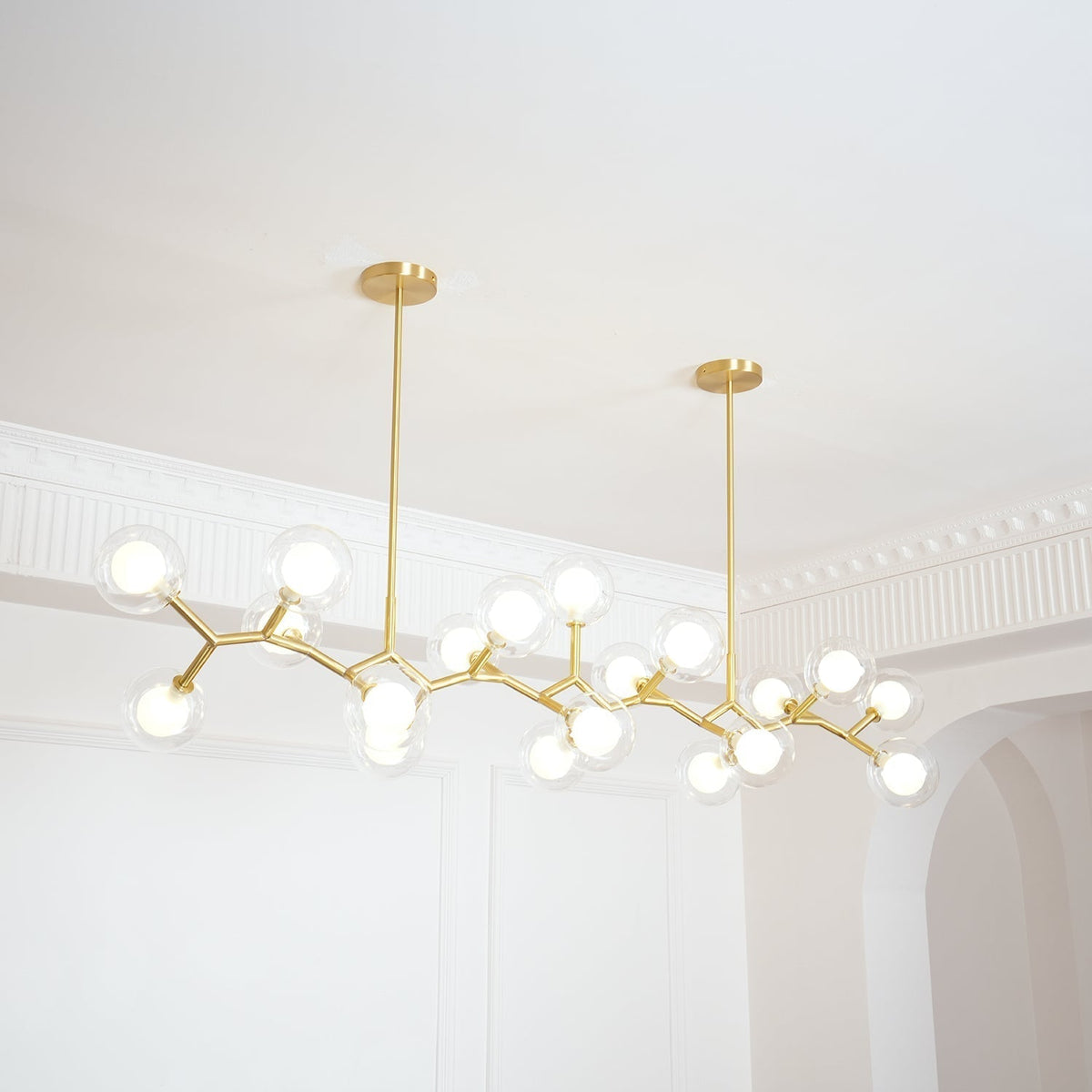 Ivexin Branch hanglamp van messing