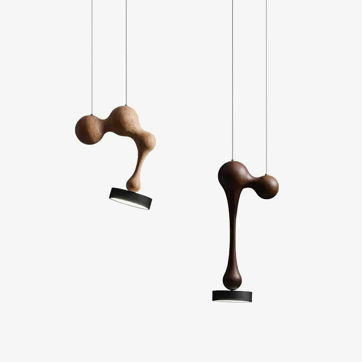 Drovia Rustieke hanglamp van walnoothout