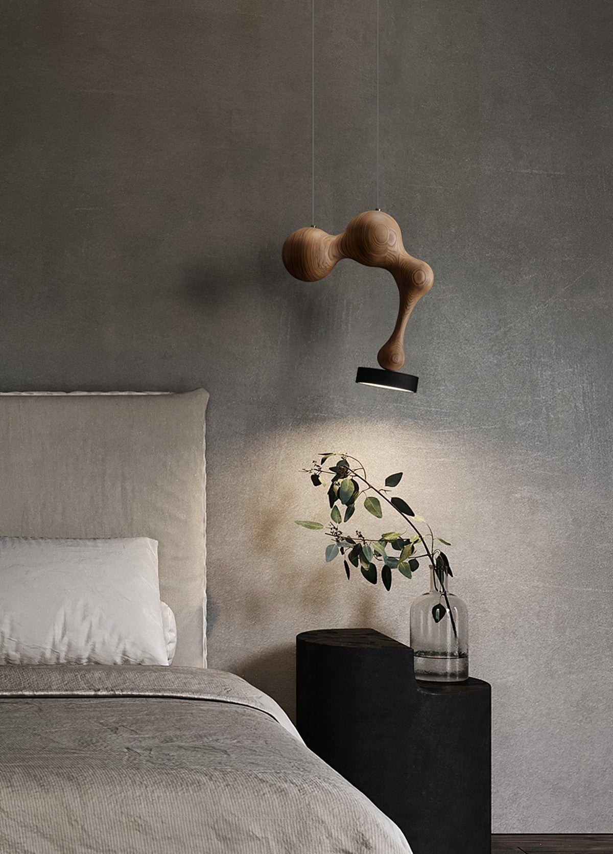 Drovia Rustieke hanglamp van walnoothout