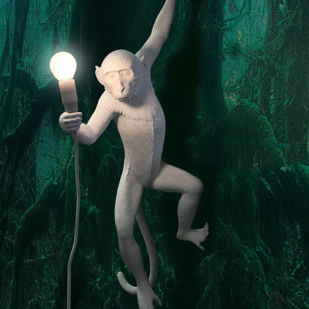 Bnx Art uniek Monkey hars wandlamp