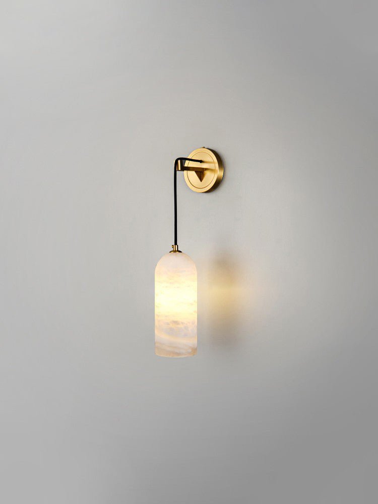 Haelion wandlamp met albasten lampenkap