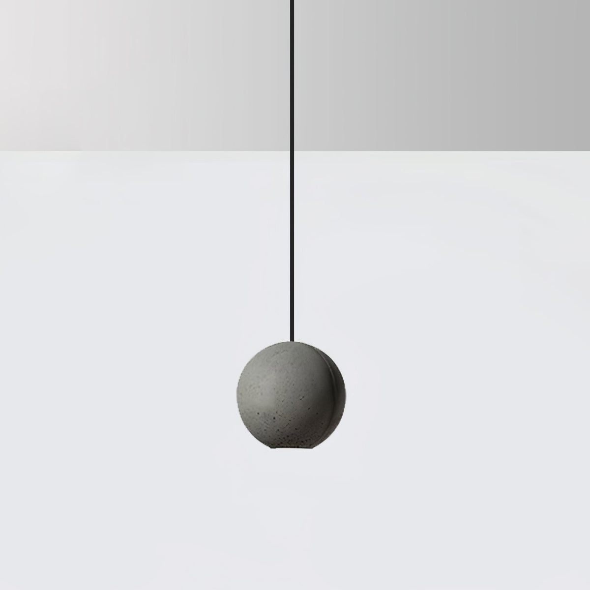 Umi hanglamp van beton met bolvormige maan Minimalistisch