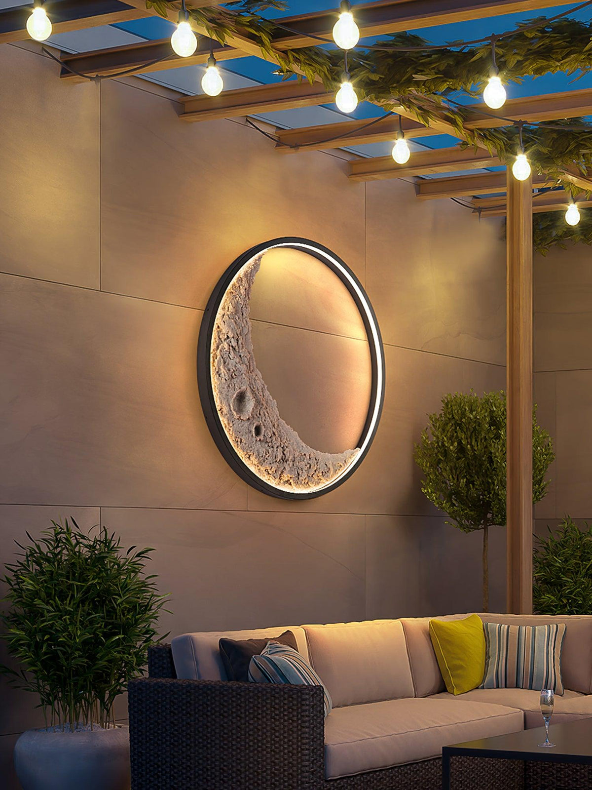 Dua Premium Noordse kunst hars wandlamp