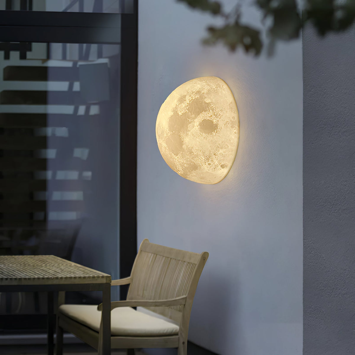Brivel Noordse kunst Maan 3D wandlamp van kunststof