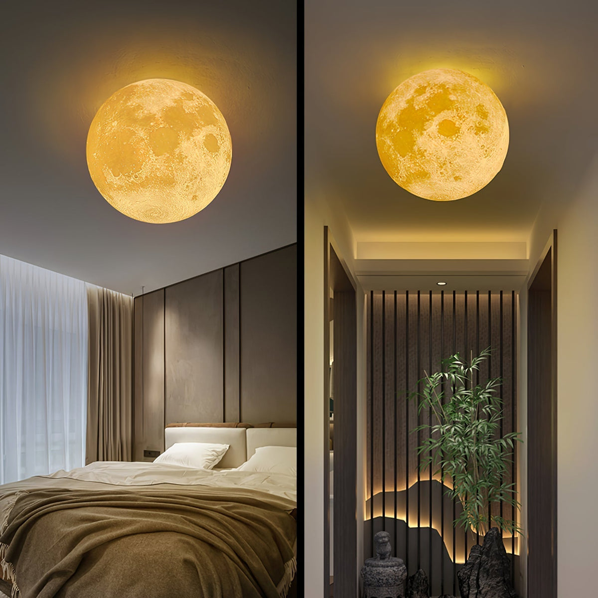 Brivel Noordse kunst Maan 3D wandlamp van kunststof