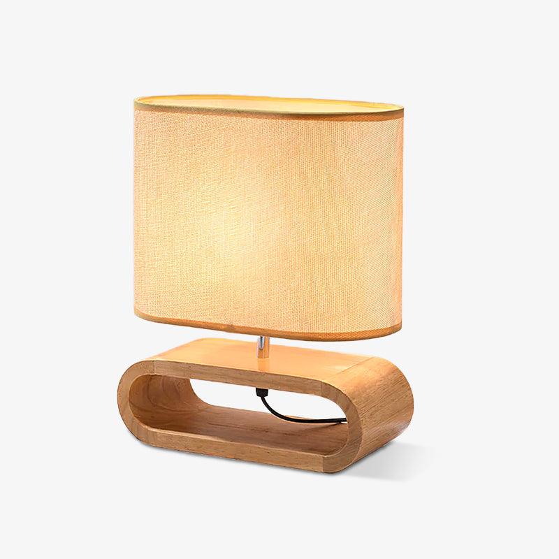 Loop Rustieke houten tafellamp