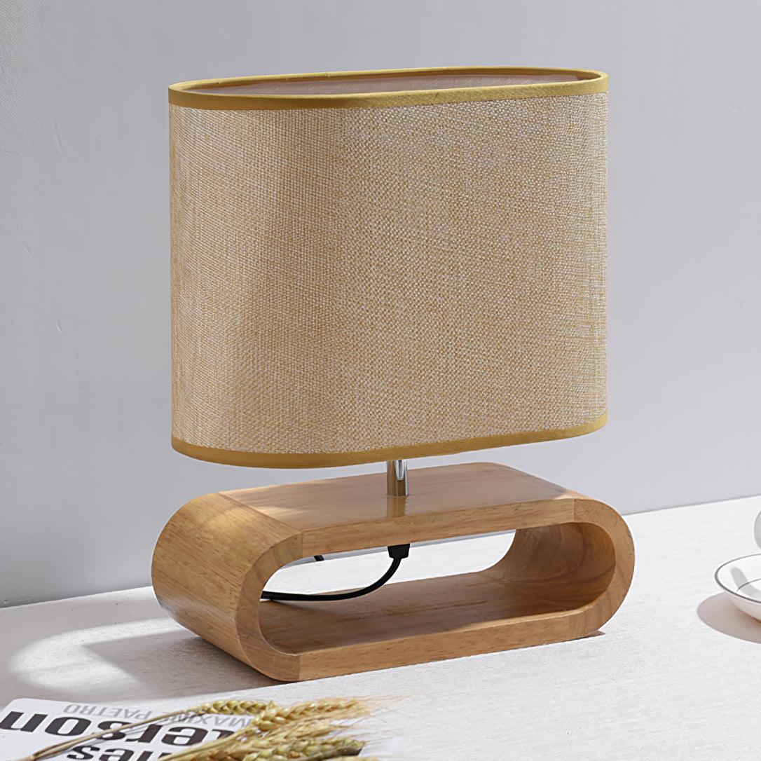 Loop Rustieke houten tafellamp