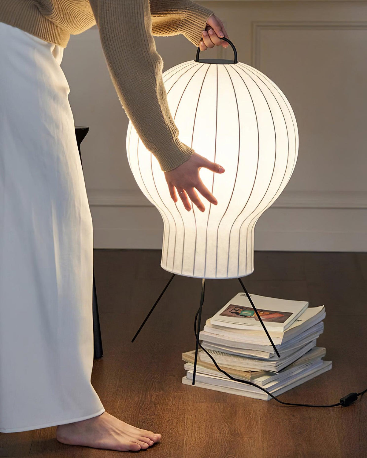 Balloon minimalistisch zijde vloerlamp