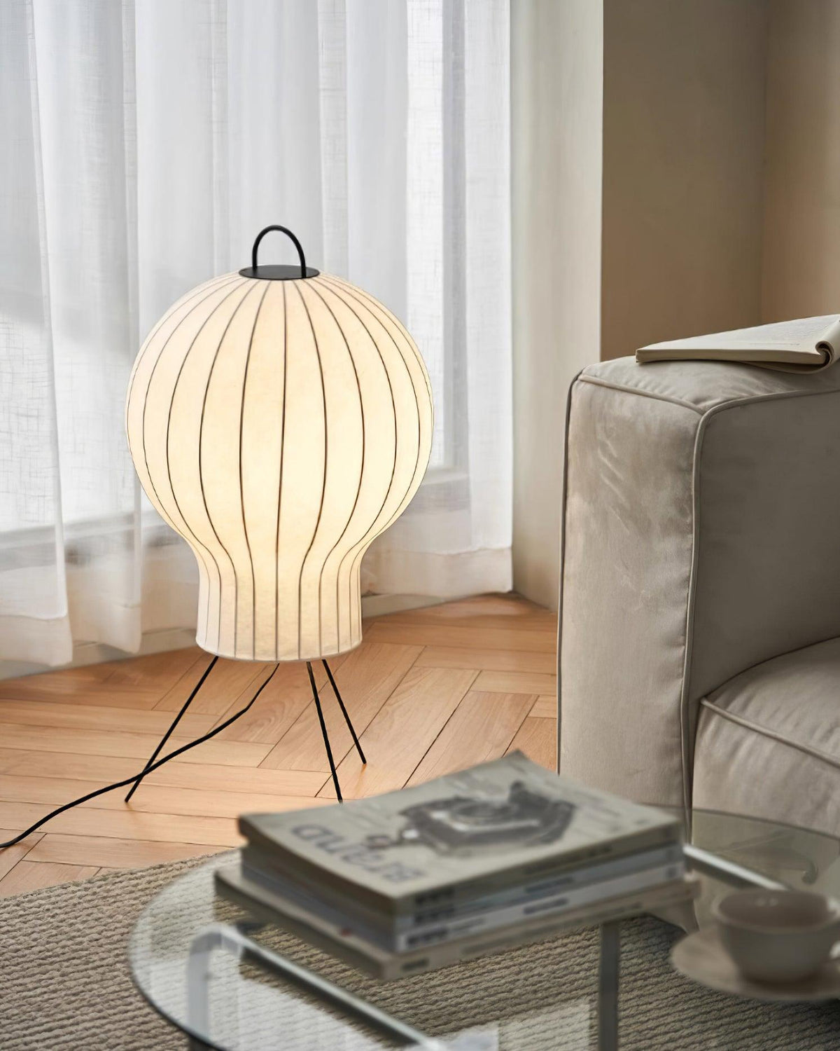 Balloon minimalistisch zijde vloerlamp