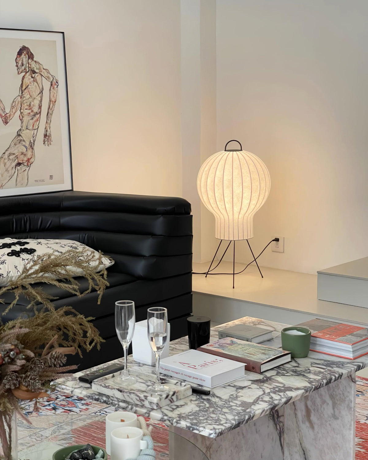 Balloon minimalistisch zijde vloerlamp