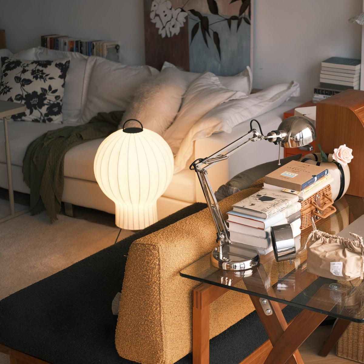 Balloon minimalistisch zijde vloerlamp